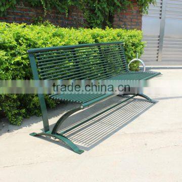 Powder coated steel bench park metal bench legs