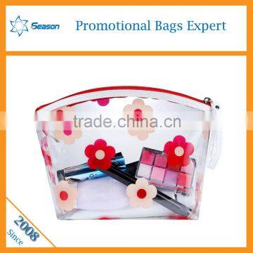 2016 hot sale wash bag clear makeup bag pvc cosmetic bag