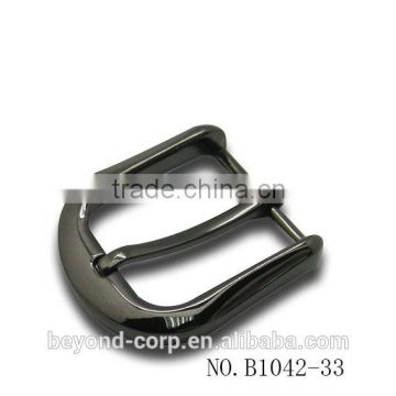 Normal style oblong male 33mm black gun metal shiny coating belt buckle                        
                                                                                Supplier's Choice