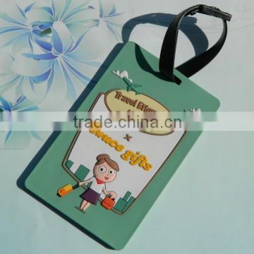 Suitcase tags custom extra large cartoon silicone luggage tag