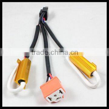 50W H4 H/L HID Xenon Warning Canceller Wire Canbus Error Resistor H4-3 H4 hi/lo wiring harness