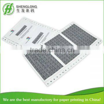 Sample pay slip with envelope printing paper