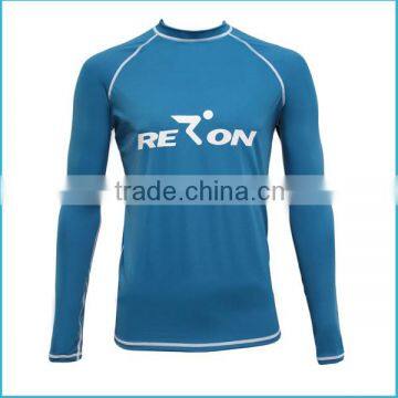 custom uv blue rash guards long sleeve