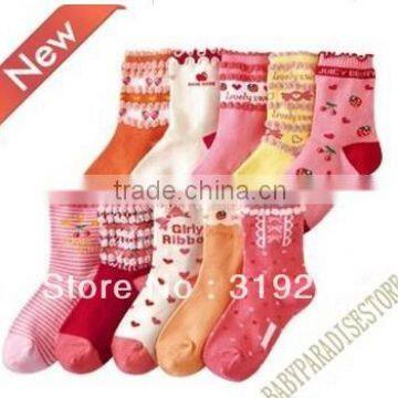 5-9y cotton lace princess girl's children socks JPSOCKS171