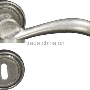 Zinc alloy vintage door handle with antic silver