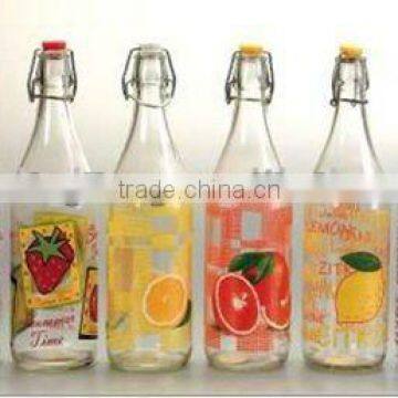 glass decorative oil bottle