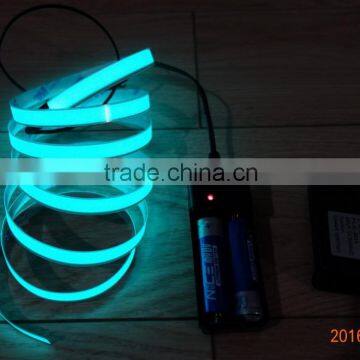 High brightness & Good quality AAX2PCS Portable Battery 1500mmX10mm Green EL tape