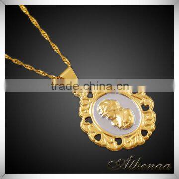 Gold Plated Flower of Life Fancy Pendant Designs for Girls Essential Oil Jewelry photo-2