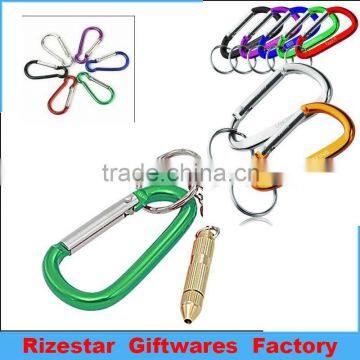 easy-carried carabiner key chain as souvenirs or promotional gifts