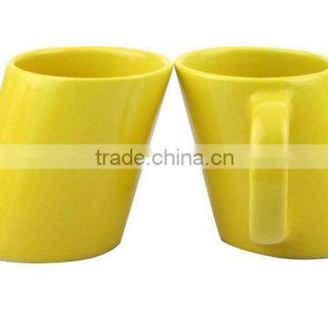 ceramic glazed special shape mug