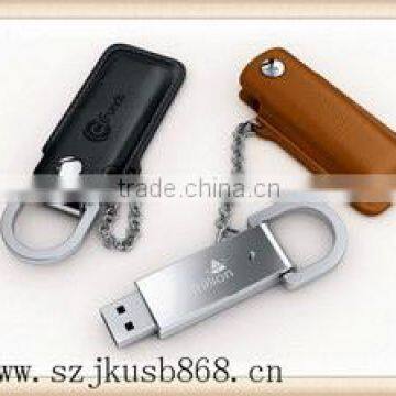 Best-selling Top Quality White Leather Usb Flash Disk