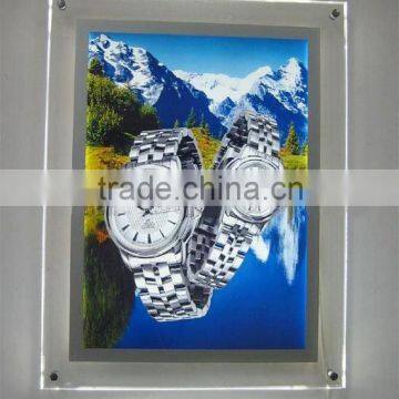 frameless crystal LED light box