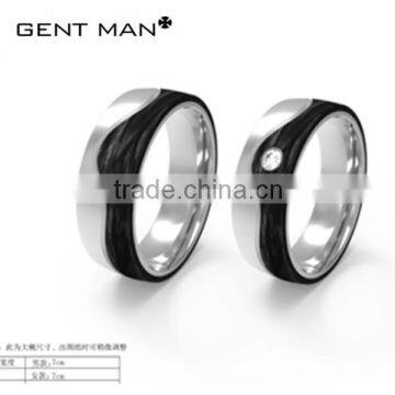 Alibaba website new fashion cool man jewelry unique simple style wedding ring