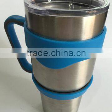 Anti-Slip Handle fits 30 oz stainless steel tumbler handle