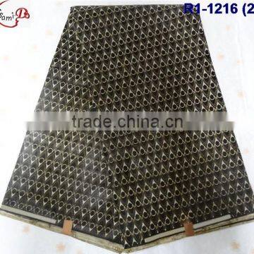 R1-1216 (1-4) New Arrival Jacquard Style Real Java Wax African Wax Print Fabric Wax photo-2