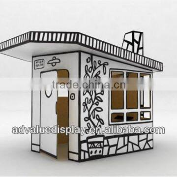 smart cardboard playhouse for lobby decoration