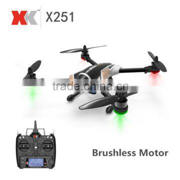 XK X251 Brushless Motor 2.4G 4CH 6 Axle 3D Flips RC Quadcopter RTF With Remoter Controller X4 Transmitter