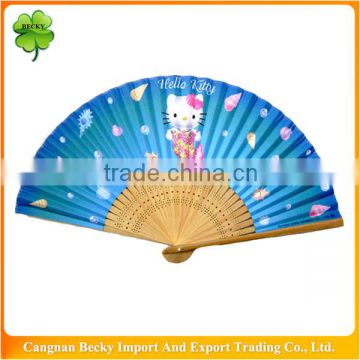 Factory direct sale nice best price promotional fold hand fan