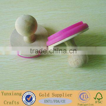 Rubber Wood Handle Stamps, Wooden Toy Stamps