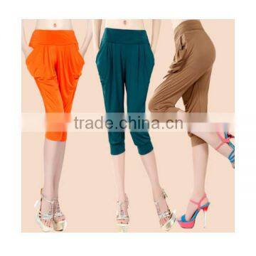 Stretch Capri LEGGINGS Cropped Loose Summer Pant Trouser cover knee Autumn Gift L1122
