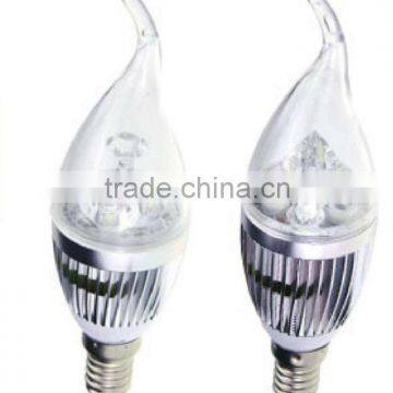 Clear 3w led candle bulb e14,led candle bulb e12