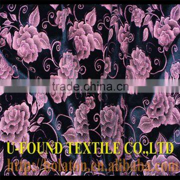 SUPER NICE GLITTER PRINT ON BLACK VELVET FABRIC photo-2