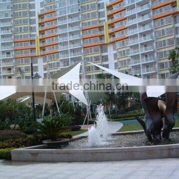 PVC Tension Fabric Membrane and Textile Architecture Heat Insulation for Canopy of Sun Shade