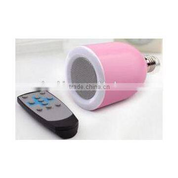 music mini bluetooth vibration led light bulb speaker with CE RoHs