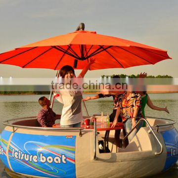 12 People Party BBQ Have Fun Fibreglass Battery Boat for Lake