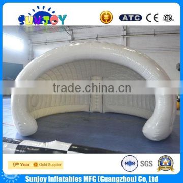 2016 special design white air inflatable construction exhibition half dome tent for sale