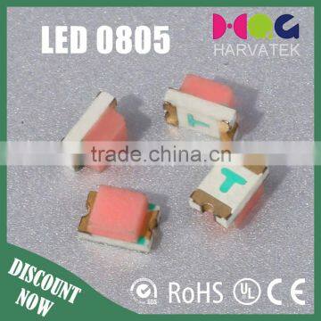 High bright 1.1T surface mount sanan chip 0805 pink led smd