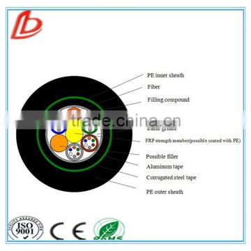 Outdoor Optical fiber Cable GYFTA53 Stranded Loose Tube Non-metallic Strength Member armored Cable