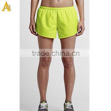 High Waist Band Polyester Sport Wholesale Women Running Shorts