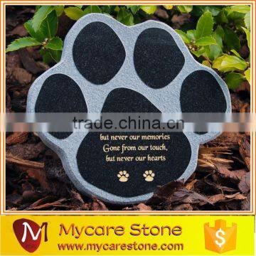 High polished black granite monument for animals