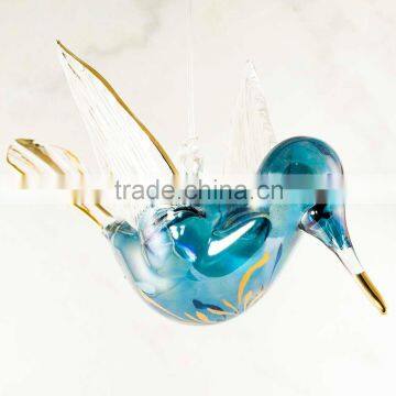 Humming Bird Glass Christmas Ornaments