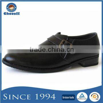 Wholesale Pointed Children Monk Strap Formal Traditional Leather Shoes