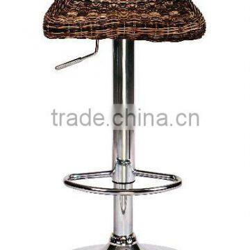 square seat with rattan bar stool