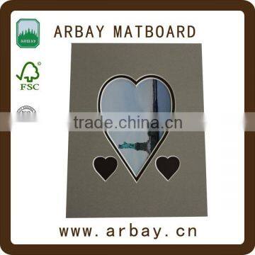 Wholesale White 4ply Heart Shapes Paper Frame Mat Board Storage photo-5