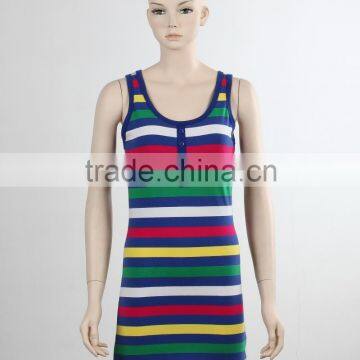 F5S15103 Women Fashion Design Fitness Dress Tank Top