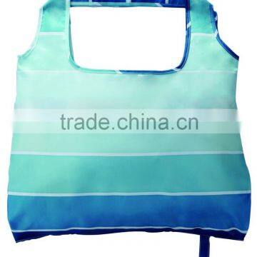 Top selling 210D polyester with sublimation printing folding shopping bags for sale