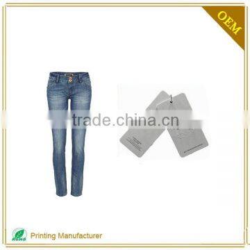 OEM Kraft Jeans Paper Hang Tag Design In China