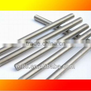 zinc plated stainless steel threaded rod