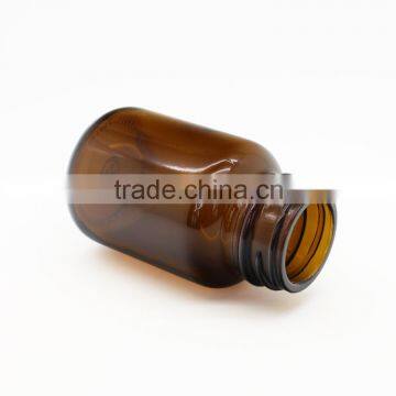 2oz Amber Medical Pills Glass Container photo-3
