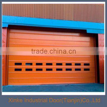 Orange color stacked garage used high speed door STD-012