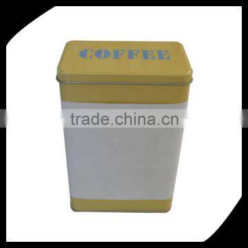 Packaging Solution Coffee Tin Can Packing Box Rectangular Coffee Bean Metal Tins