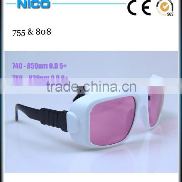 laser goggles laser glasses 755nm & 808nm