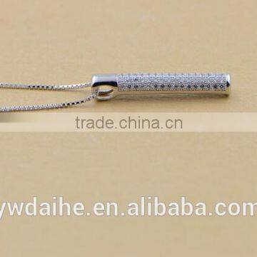 Article S925 Pure Silver Drill Collar Bone Chain Female Personality Type Fashion Necklace in Europe and America photo-2