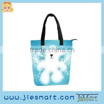 JIESMART canvas straight handbag custom printing small quantity