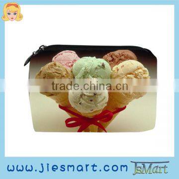 JSMART change purse sublimation printed cosmetic bag