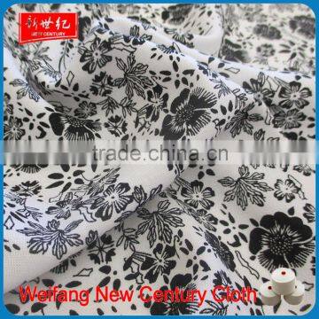 china weifang manufacturer wholesale cheap viscose printed fabric for lady dress